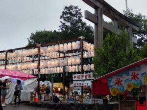茅の輪くぐりと縁日@城山八幡宮