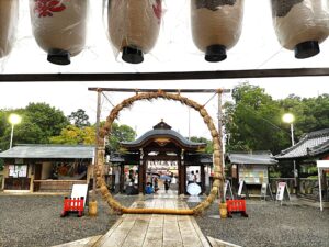 茅の輪くぐりと縁日@城山八幡宮