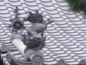 鬼瓦みたいな獅子