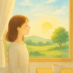 静かに明ける一日