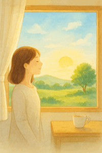 静かに明ける一日