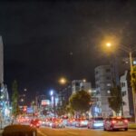 道路の夜景