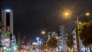 道路の夜景