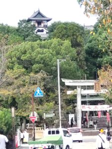 犬山城を望む