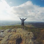 頂きで空を仰ぐ