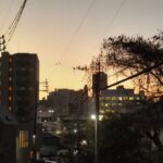 街の夕景