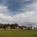 田んぼと空
